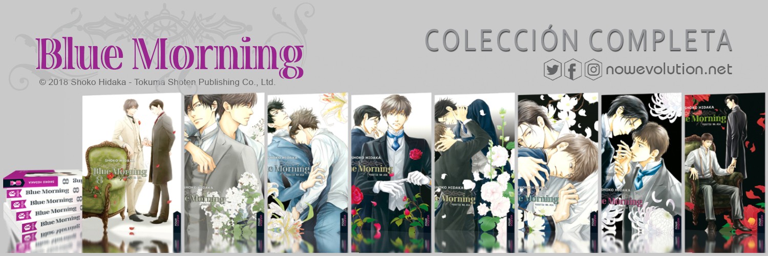 Blue morning colección completa uno de los mejores manga BL de época de la historia, por Shoko Hidaka.